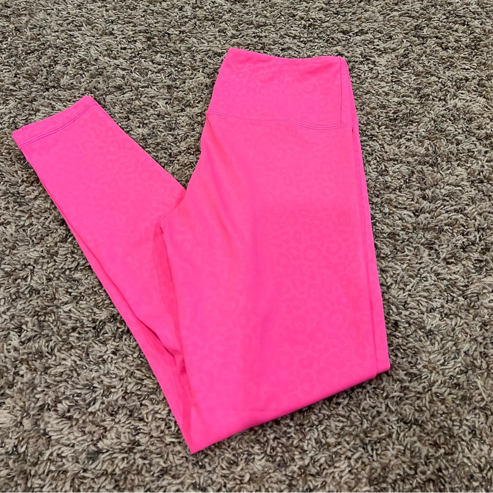 Hot pink Zyia leopard leggings